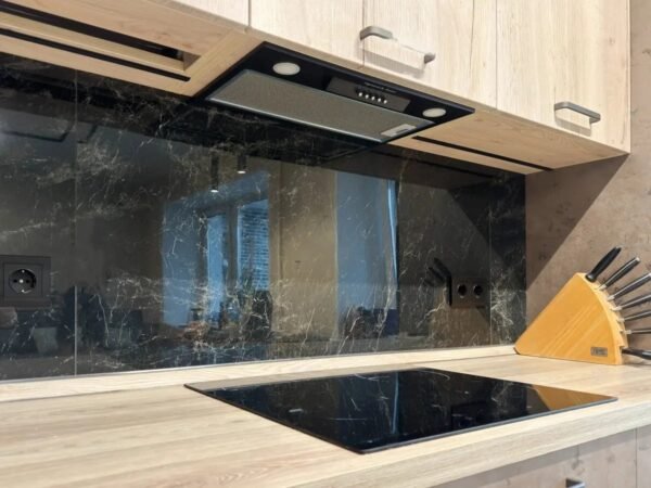 Кухня PO14 в системе Галифакс Белый/Синкрон Титанио